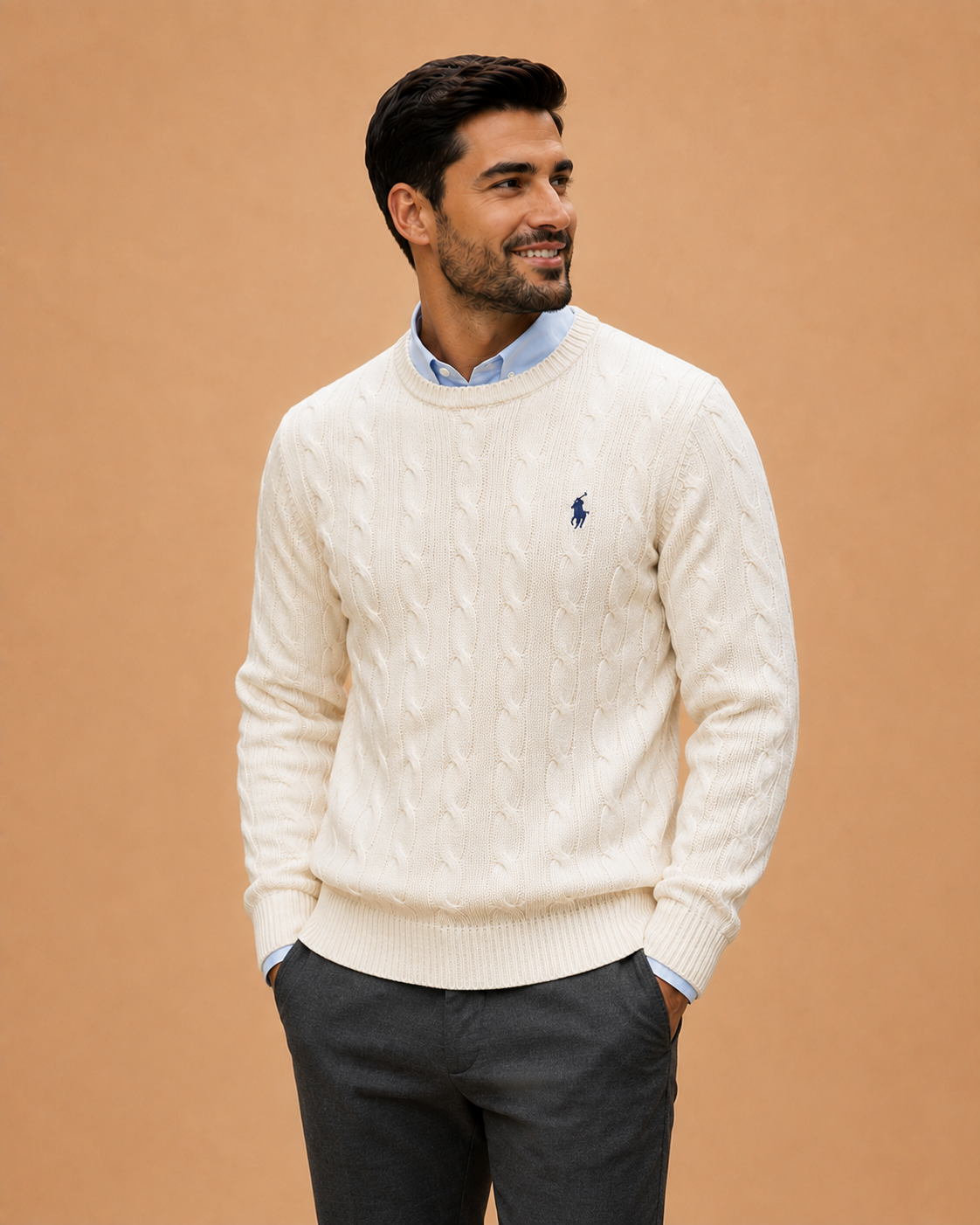 Pull Ralph Lauren Torsadé col rond