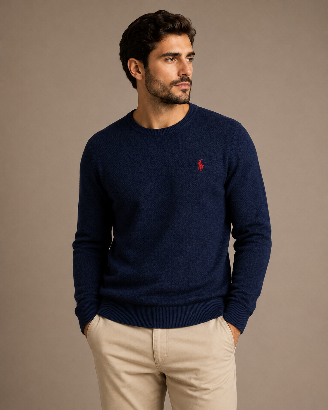 Pull Ralph Lauren Piqué col rond